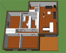 Visualisatie van nieuwbouwwoning